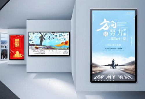 工厂直供户外壁挂竖屏广告机，低能耗高颜值，
